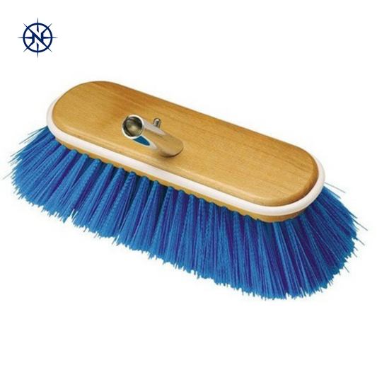 10-Inch Marine Deck Brush with Rubber Bumper – Fits Universal Handles