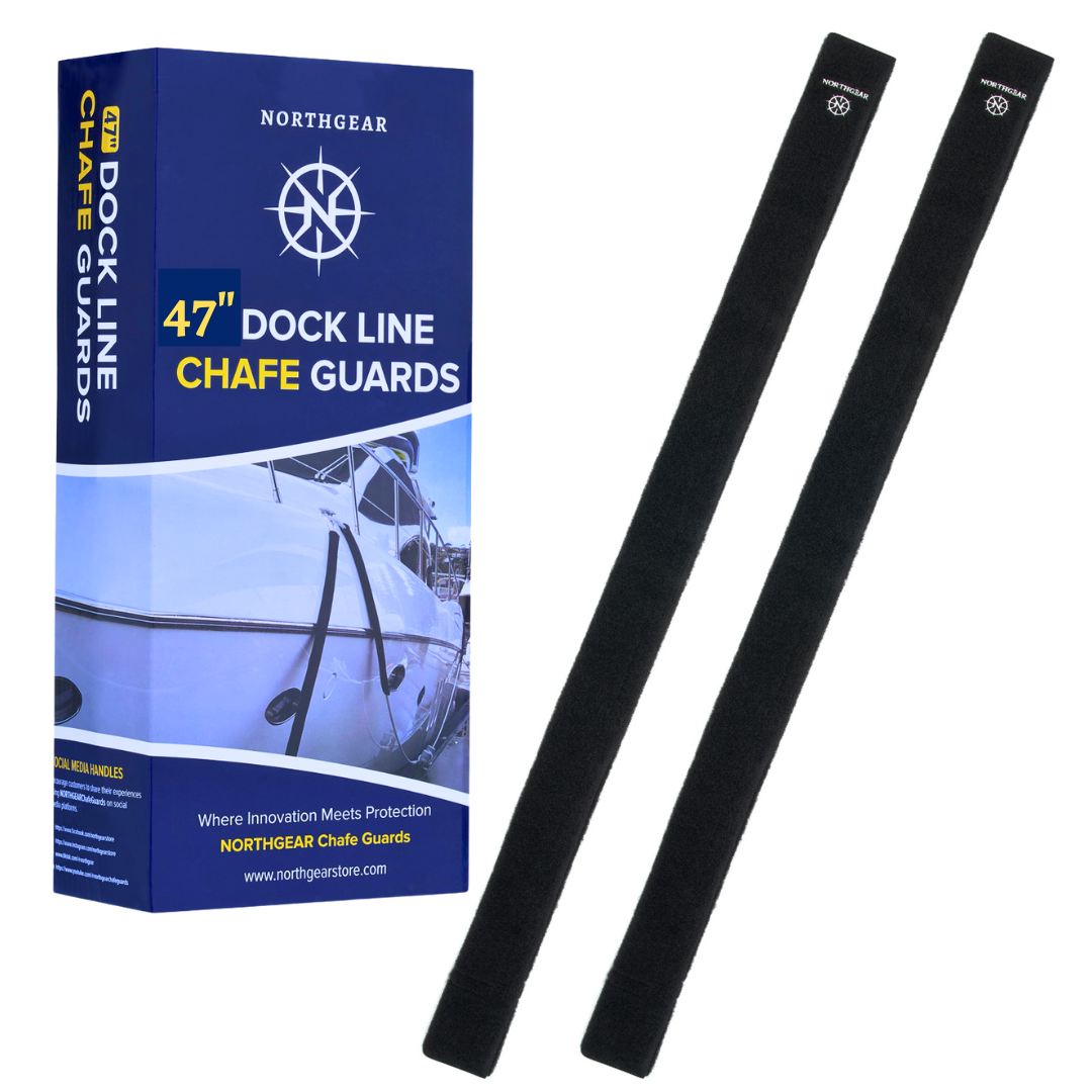 dock line chafe guard-black color-long-northgear