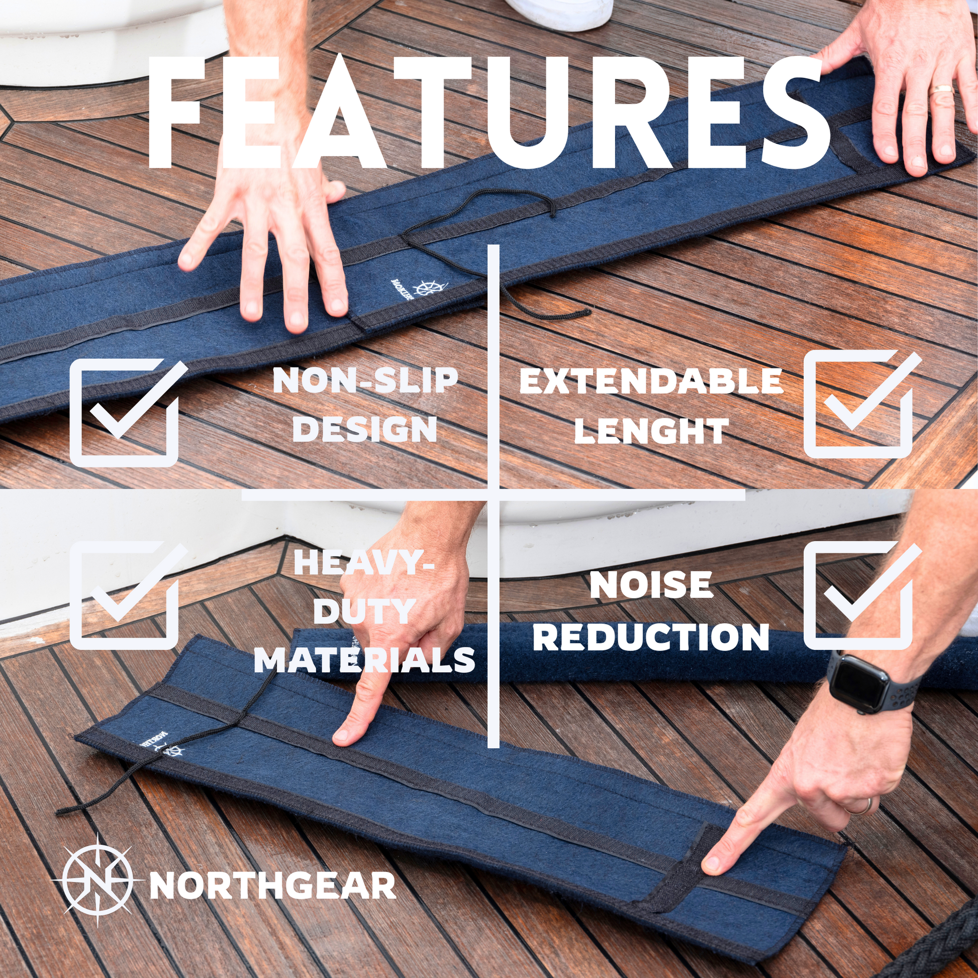 dock line chafe guard-northgear