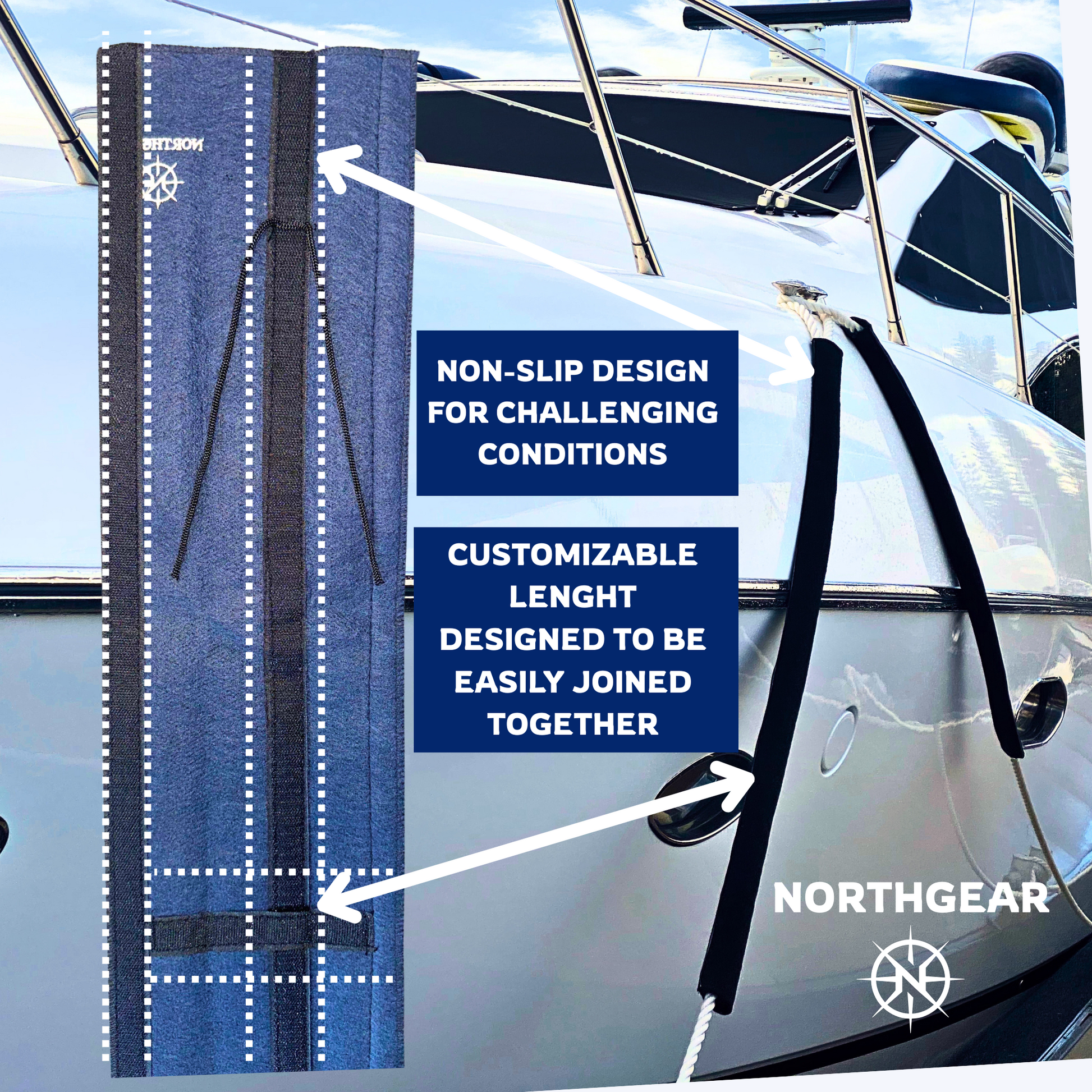 dock line chafe guard-northgear