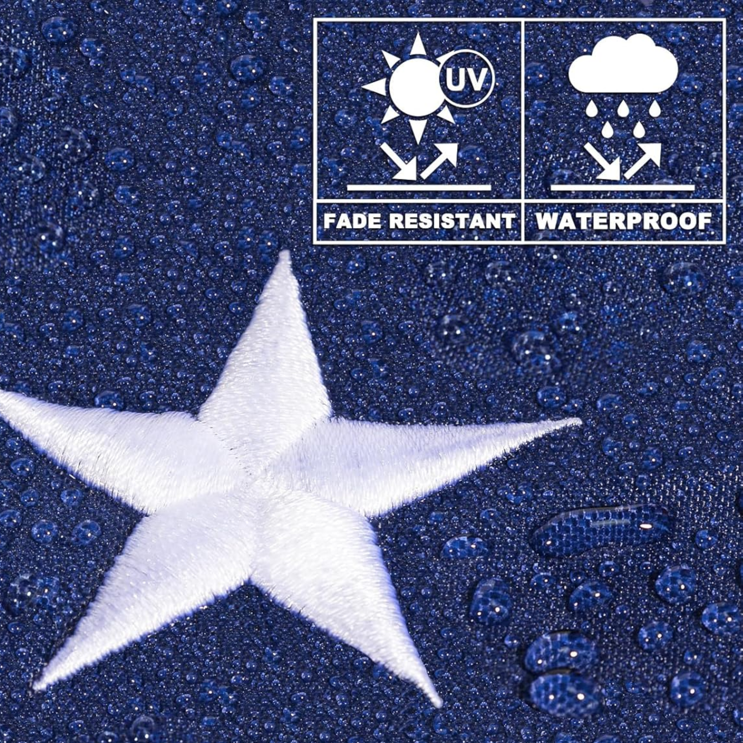 NorthGear™ American Boat Flag 2x3 ft – Made in USA Nylon Marine Flag with Brass Grommets