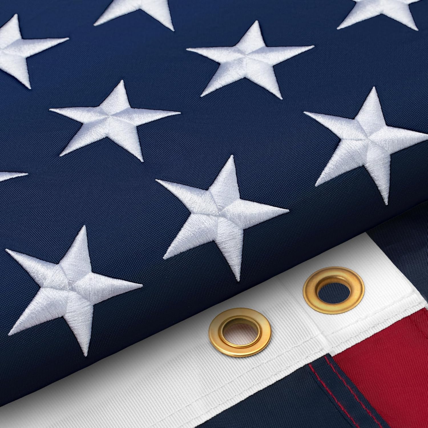 NorthGear™ American Boat Flag 2x3 ft – Made in USA Nylon Marine Flag with Brass Grommets