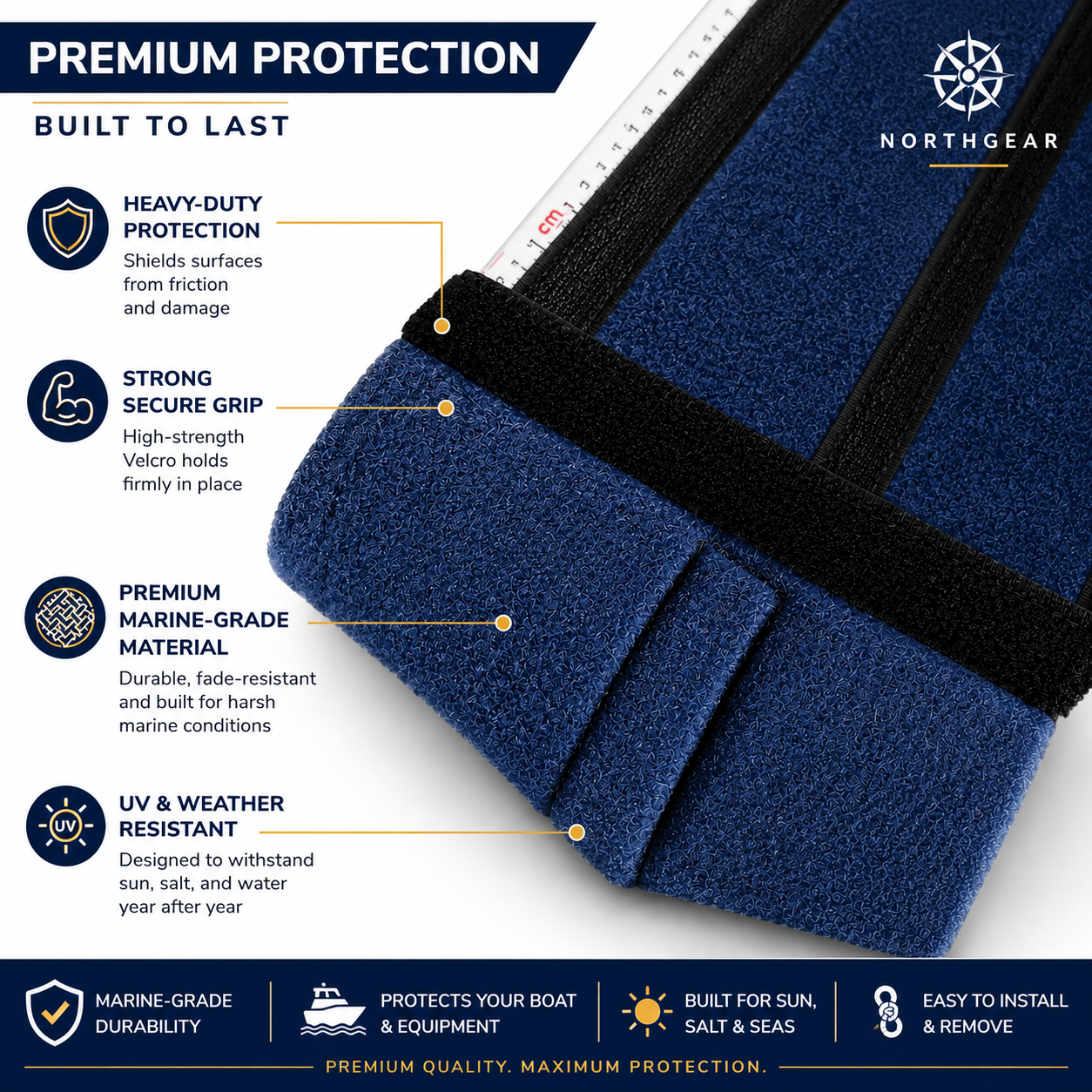 NORTHGEAR® Premium Non-Slip Dock Line Chafe Guards (4 Pack)