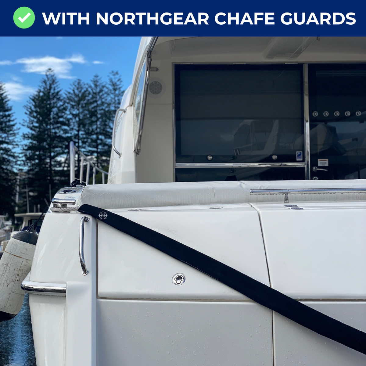 NORTHGEAR® Premium Non-Slip Dock Line Chafe Guards (4 Pack)