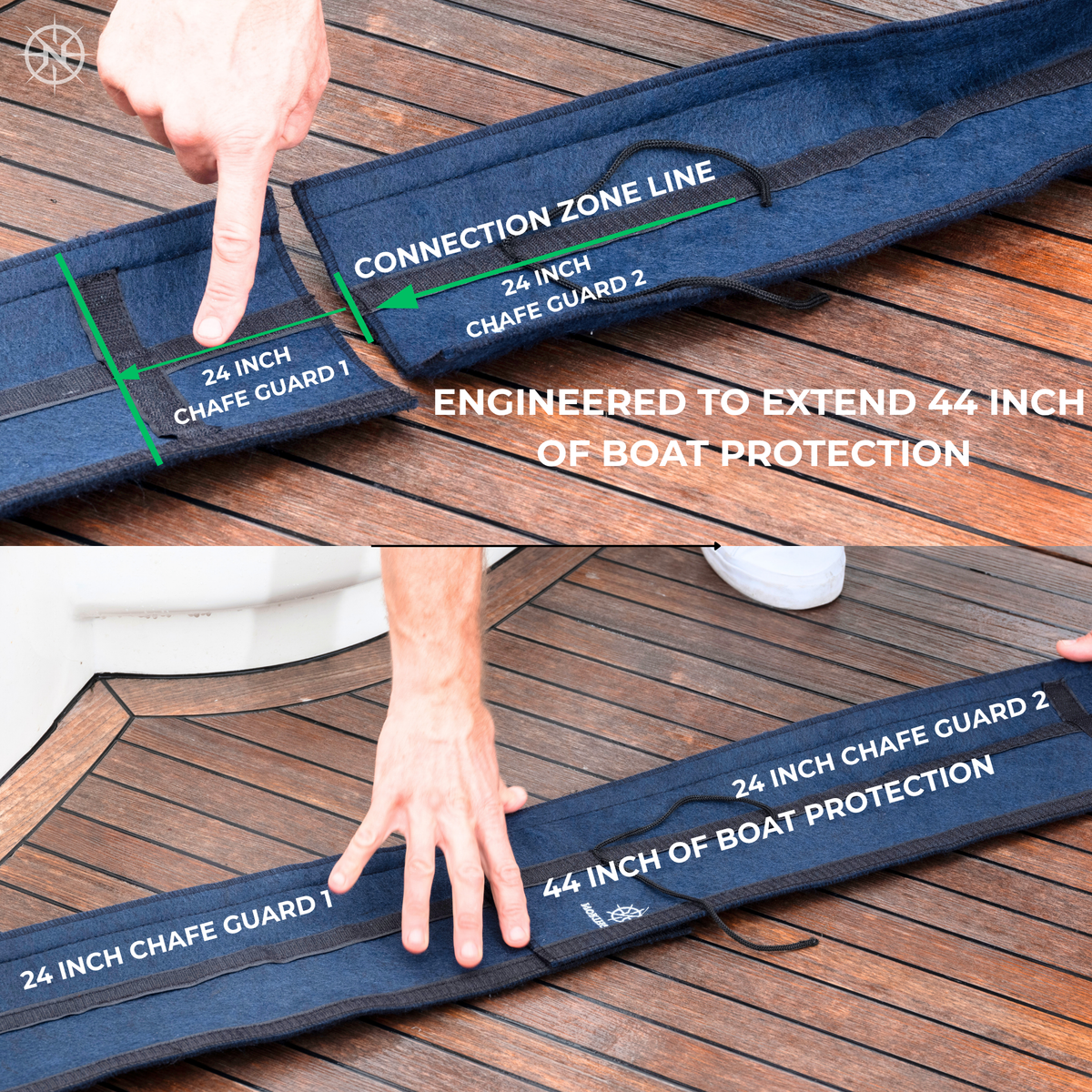 NORTHGEAR® Premium Non-Slip Dock Line Chafe Guards (4 Pack)