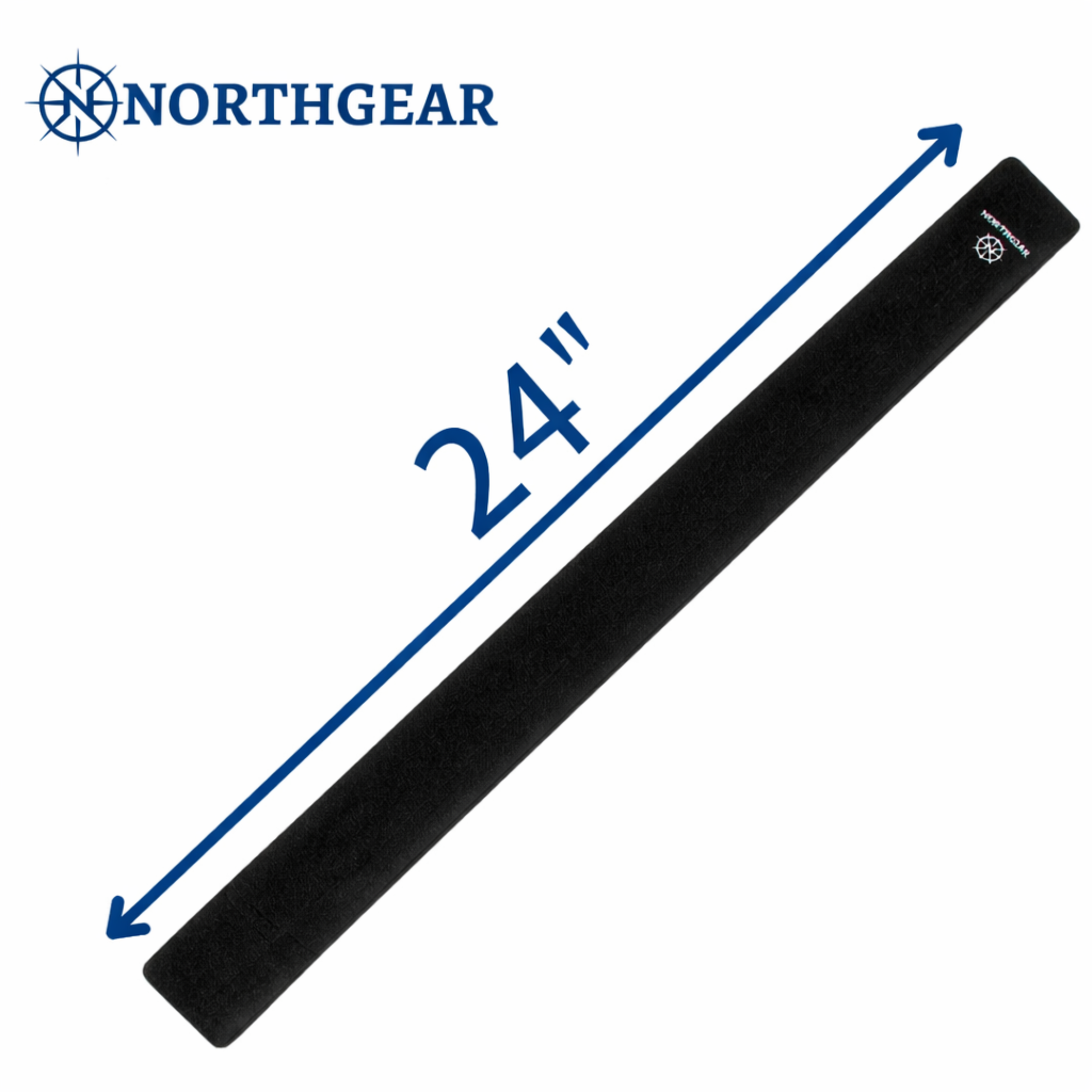 northgear 24 inch black chafe guard sleeve provides extended coverage to protect dock lines from abrasion wear and damage for reliable marine use