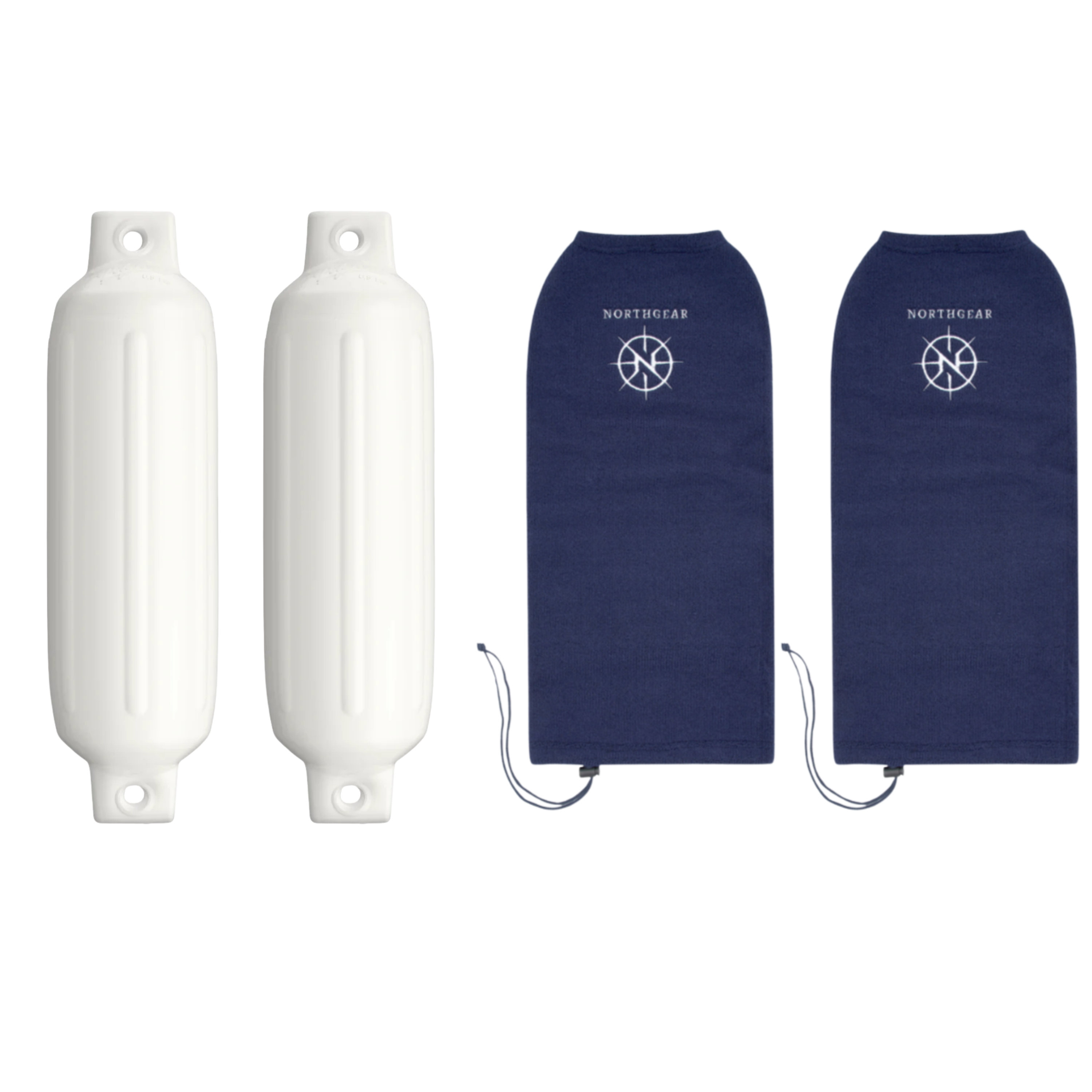 northgear fender bundle includes boat fenders and protective covers for complete protection against scratches wear and damage during docking